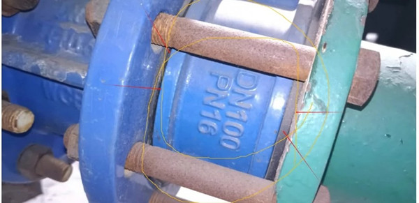 对夹式止回阀安装